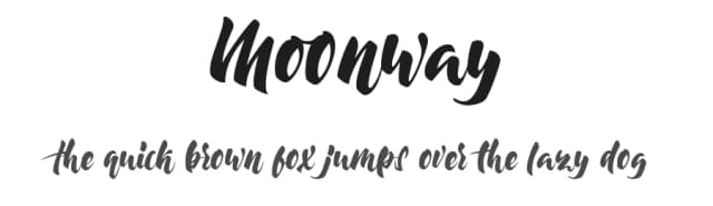 Moonway by semuthitam — Script Handwritten Font