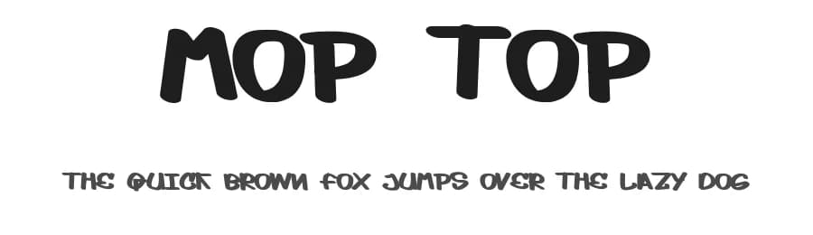 Mop Top by CrazeCo.com.au — Script Handwritten Font