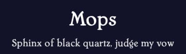 Mops by Uwe Borchert — Serif Font — thumbnail 2