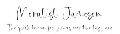 Moralist Jameson by Timur Type — Script Handwritten Font — thumbnail 1
