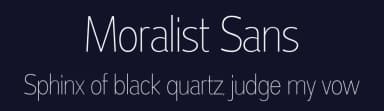 Moralist Sans by Mytype Studio — Sans Serif Font — thumbnail 2