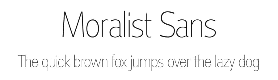 Moralist Sans by Mytype Studio — Sans Serif Font