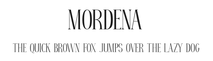 Mordena by Scratch Design — Serif Font