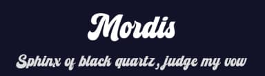Mordis by HansCo — Script Handwritten Font — thumbnail 2