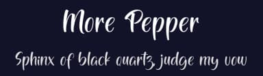 More Pepper by Four Lines — Script Handwritten Font — thumbnail 2