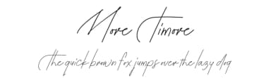 More Timore by Four Lines — Script Handwritten Font — thumbnail 1