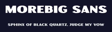 Morebig Sans by BrandSemut — Sans Serif Font — thumbnail 2