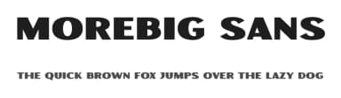 Morebig Sans by BrandSemut — Sans Serif Font — thumbnail 1