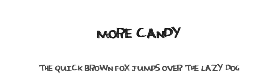 More Candy by Xerographer Fonts — Script Handwritten Font