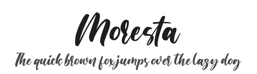 Moresta by FatmaStudio — Script Handwritten Font