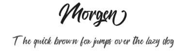 Morgen by Vultype — Script Handwritten Font — thumbnail 1