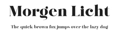 Morgen Licht by Handpik — Serif Font — thumbnail 1