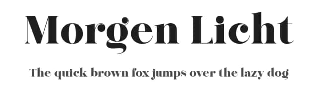 Morgen Licht by Handpik — Serif Font