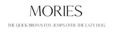 Mories by mlkwsn — Serif Font — thumbnail 1