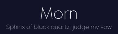 Morn by Wahyu & Sani Co. — Sans Serif Font — thumbnail 2