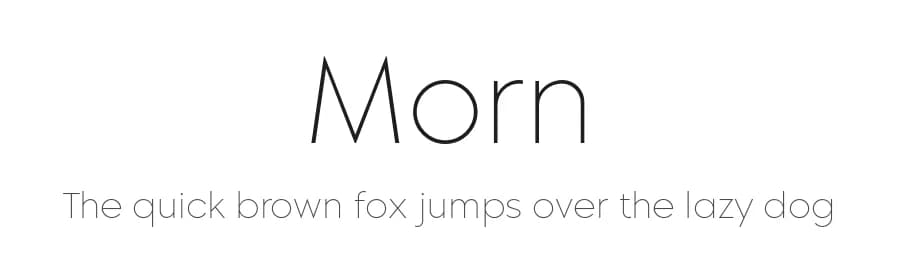 Morn by Wahyu & Sani Co. — Sans Serif Font