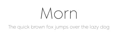 Morn by Wahyu & Sani Co. — Sans Serif Font — thumbnail 1