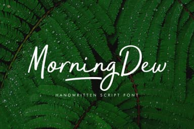 Morning Dew Font by locomotype — Script Handwritten Font — thumbnail 1