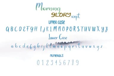 Morning Glory Font by dmletter31 — Script Handwritten Font — thumbnail 3
