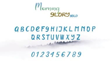 Morning Glory Font by dmletter31 — Script Handwritten Font — thumbnail 4
