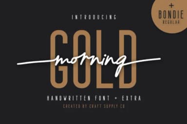 Morning Gold Font by craftsupplyco — Script Handwritten Font — thumbnail 1