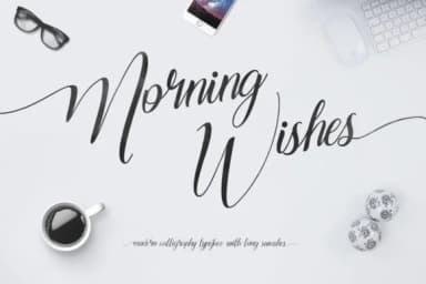 Morning Wishes Font by Maulana Creative — Script Handwritten Font — thumbnail 1