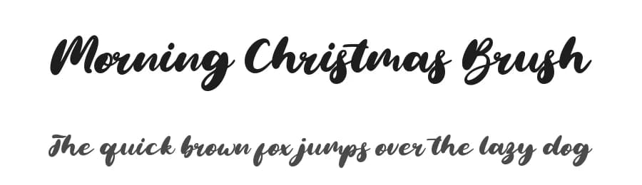 Morning Christmas Brush by Sarif Letter — Script Handwritten Font