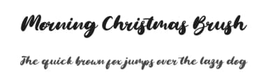 Morning Christmas Brush by Sarif Letter — Script Handwritten Font — thumbnail 1