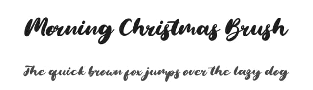 Morning Christmas Brush by Sarif Letter — Script Handwritten Font