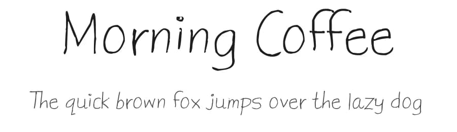 Morning Coffee by FontPanda — Script Handwritten Font