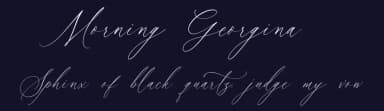 Morning Georgina by Lunas Type — Script Handwritten Font — thumbnail 2