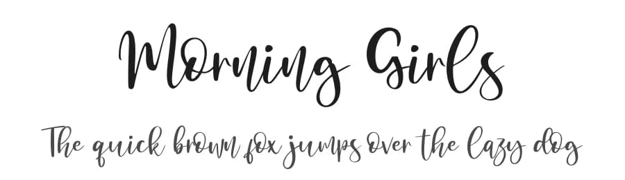 Morning Girls by Haksen Studio — Script Handwritten Font
