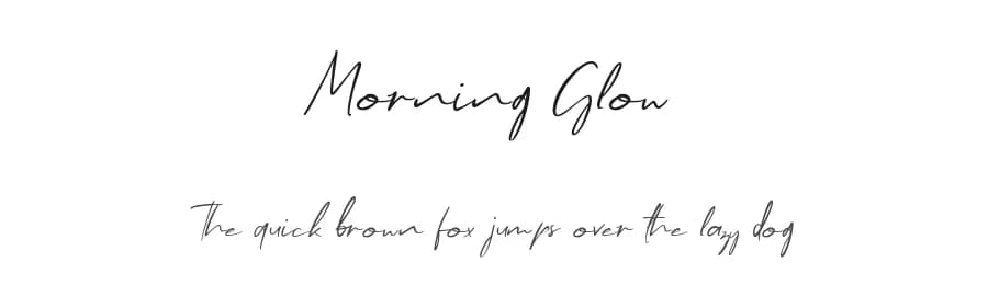 Morning Glow by Allouse Studio — Script Handwritten Font