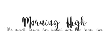 Morning High by Andang Prasetyo — Script Handwritten Font — thumbnail 1