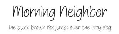 Morning Neighbor by Studio Hello Good — Script Handwritten Font — thumbnail 1