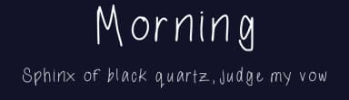 Morning by Ann Bennett — Script Handwritten Font — thumbnail 2