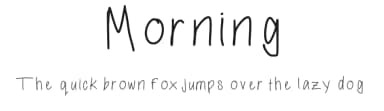 Morning by Ann Bennett — Script Handwritten Font — thumbnail 1