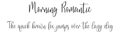 Morning Romantic by Wahyu Studio — Script Handwritten Font — thumbnail 1