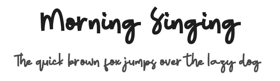 Morning Singing by ONG Type — Script Handwritten Font — preview 1