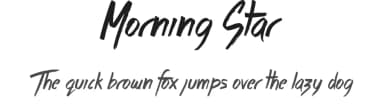 Morning Star by JSH creates — Script Handwritten Font — thumbnail 1
