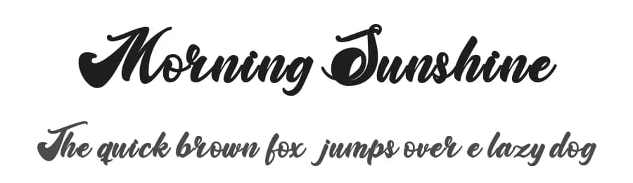 Morning Sunshine by Figuree Studio — Script Handwritten Font