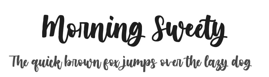 Morning Sweety by Almarkhatype — Script Handwritten Font