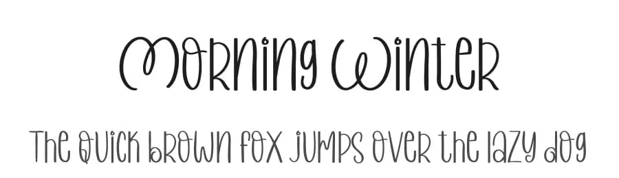 Morning Winter by Inermedia Studio — Script Handwritten Font