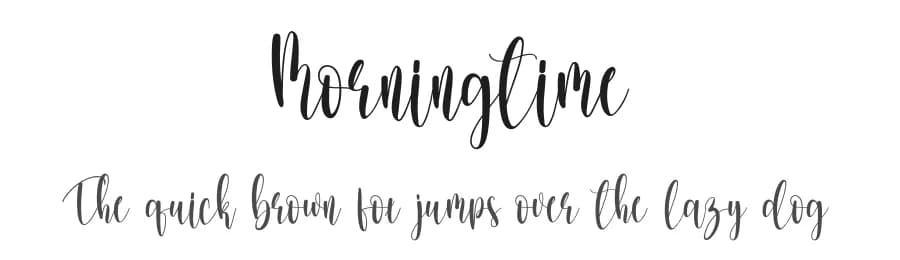 Morningtime by Scratchones — Script Handwritten Font