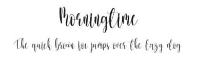 Morningtime by Scratchones — Script Handwritten Font — thumbnail 1