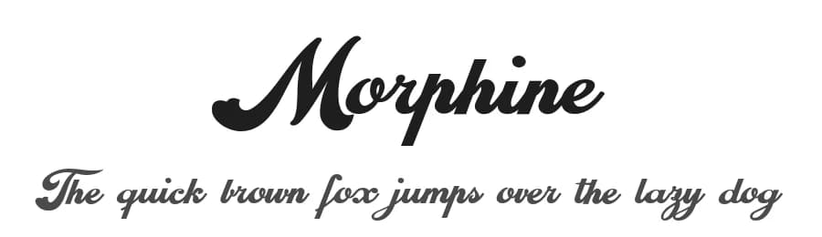 Morphine by Billy Argel Fonts ® — Script Handwritten Font