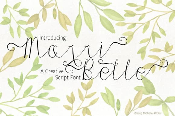 Morri Belle Script Font by Michelle Alzola — Script Handwritten Font