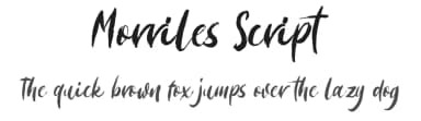 Morriles Script by Saridezra — Script Handwritten Font — thumbnail 1