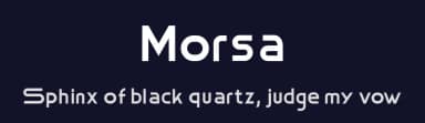 Morsa by Muhammad Farkhan — Sans Serif Font — thumbnail 2
