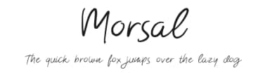 Morsal by Saridezra — Script Handwritten Font — thumbnail 1